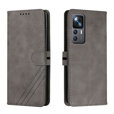 Custodia Portafoglio In Pelle Cover con Supporto H02X per Xiaomi Mi 12T 5G Grigio