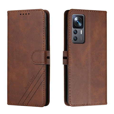 Custodia Portafoglio In Pelle Cover con Supporto H02X per Xiaomi Mi 12T 5G Marrone