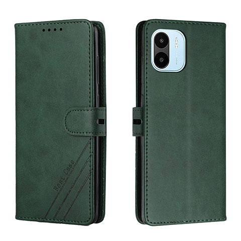 Custodia Portafoglio In Pelle Cover con Supporto H02X per Xiaomi Poco C50 Verde