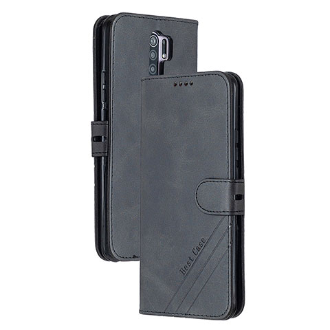 Custodia Portafoglio In Pelle Cover con Supporto H02X per Xiaomi Redmi 9 Nero