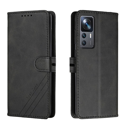 Custodia Portafoglio In Pelle Cover con Supporto H02X per Xiaomi Redmi K50 Ultra 5G Nero