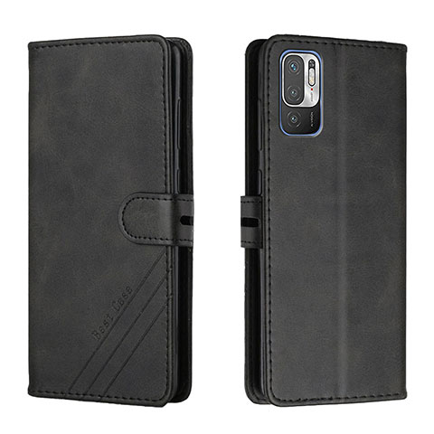 Custodia Portafoglio In Pelle Cover con Supporto H02X per Xiaomi Redmi Note 10 5G Nero