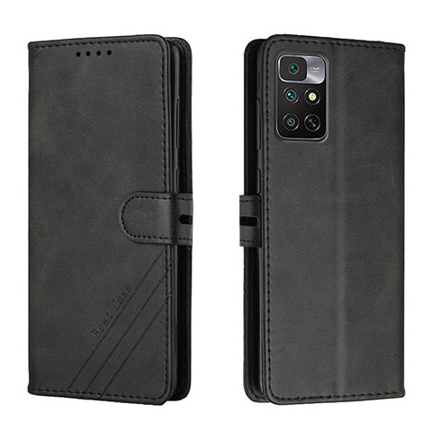 Custodia Portafoglio In Pelle Cover con Supporto H02X per Xiaomi Redmi Note 11 4G (2022) Nero