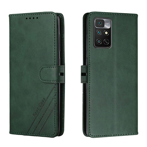 Custodia Portafoglio In Pelle Cover con Supporto H02X per Xiaomi Redmi Note 11 4G (2022) Verde