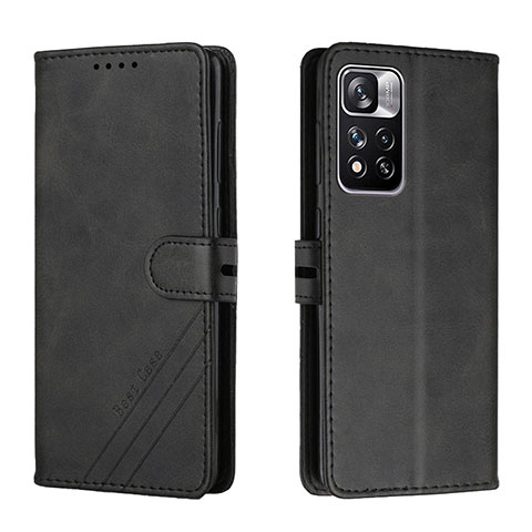 Custodia Portafoglio In Pelle Cover con Supporto H02X per Xiaomi Redmi Note 11 Pro+ Plus 5G Nero