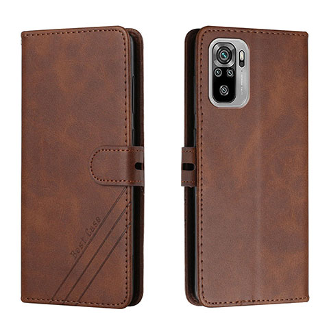 Custodia Portafoglio In Pelle Cover con Supporto H02X per Xiaomi Redmi Note 11 SE India 4G Marrone