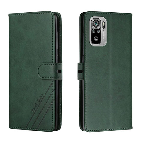 Custodia Portafoglio In Pelle Cover con Supporto H02X per Xiaomi Redmi Note 11 SE India 4G Verde