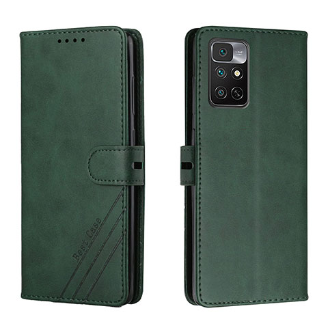 Custodia Portafoglio In Pelle Cover con Supporto H02X per Xiaomi Redmi Note 11S 4G Verde