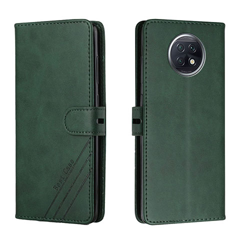 Custodia Portafoglio In Pelle Cover con Supporto H02X per Xiaomi Redmi Note 9 5G Verde