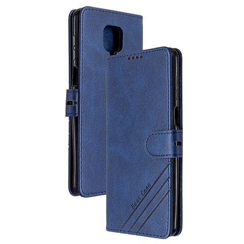 Custodia Portafoglio In Pelle Cover con Supporto H02X per Xiaomi Redmi Note 9 Pro Max Blu