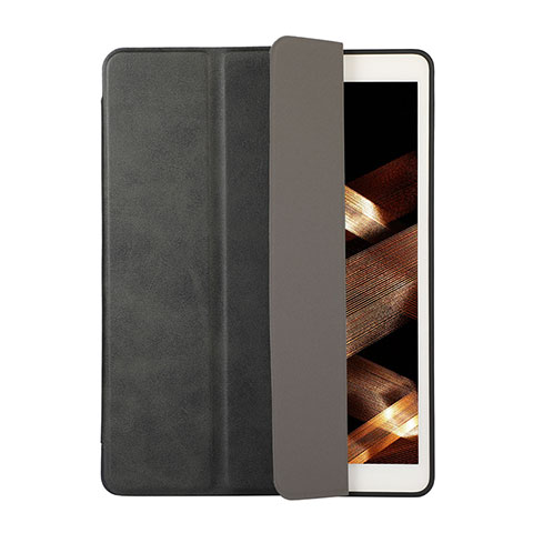 Custodia Portafoglio In Pelle Cover con Supporto H03 per Apple iPad 10.2 (2019) Nero