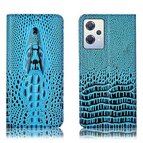 Custodia Portafoglio In Pelle Cover con Supporto H03P per OnePlus Nord CE 2 Lite 5G Cielo Blu