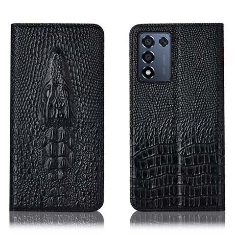 Custodia Portafoglio In Pelle Cover con Supporto H03P per Oppo K9S 5G Nero