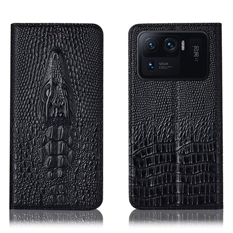 Custodia Portafoglio In Pelle Cover con Supporto H03P per Xiaomi Mi 11 Ultra 5G Nero