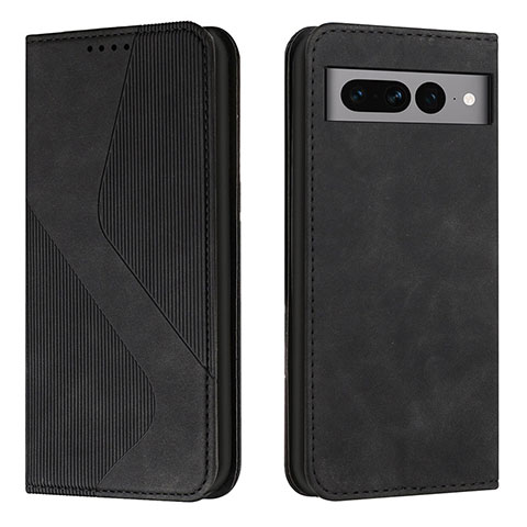 Custodia Portafoglio In Pelle Cover con Supporto H03X per Google Pixel 7 Pro 5G Nero