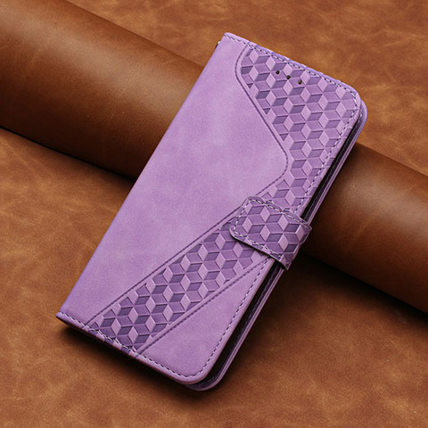 Custodia Portafoglio In Pelle Cover con Supporto H03X per Huawei Honor 70 Pro 5G Viola