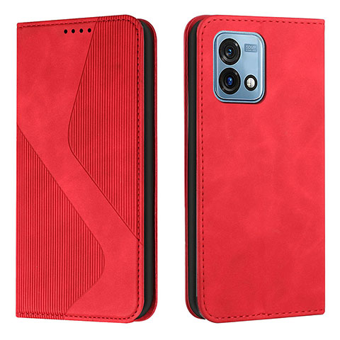 Custodia Portafoglio In Pelle Cover con Supporto H03X per Motorola Moto G Stylus (2023) 4G Rosso