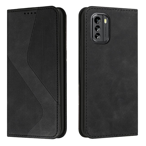 Custodia Portafoglio In Pelle Cover con Supporto H03X per Nokia G60 5G Nero