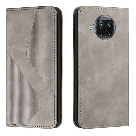 Custodia Portafoglio In Pelle Cover con Supporto H03X per Xiaomi Mi 10i 5G Grigio