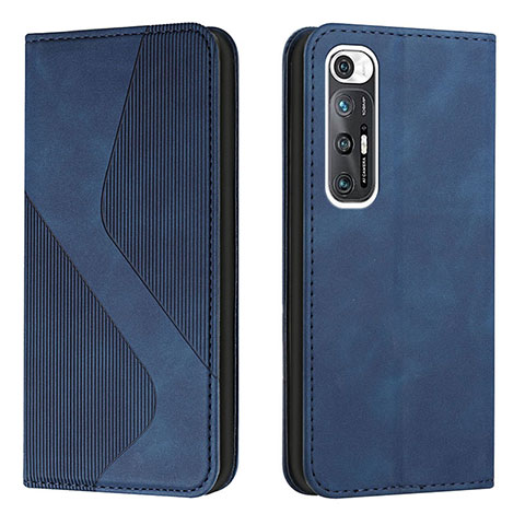 Custodia Portafoglio In Pelle Cover con Supporto H03X per Xiaomi Mi 10S 5G Blu