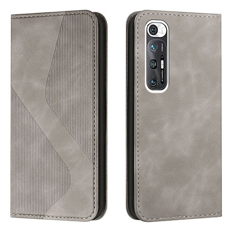 Custodia Portafoglio In Pelle Cover con Supporto H03X per Xiaomi Mi 10S 5G Grigio