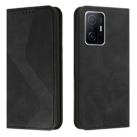 Custodia Portafoglio In Pelle Cover con Supporto H03X per Xiaomi Mi 11T Pro 5G Nero