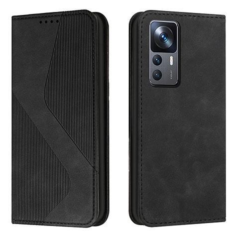 Custodia Portafoglio In Pelle Cover con Supporto H03X per Xiaomi Mi 12T Pro 5G Nero