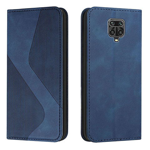 Custodia Portafoglio In Pelle Cover con Supporto H03X per Xiaomi Poco M2 Pro Blu