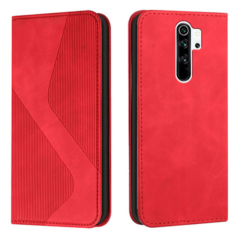 Custodia Portafoglio In Pelle Cover con Supporto H03X per Xiaomi Poco M2 Rosso