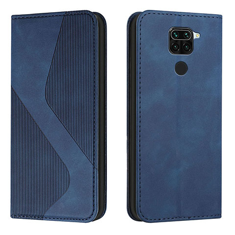 Custodia Portafoglio In Pelle Cover con Supporto H03X per Xiaomi Redmi 10X 4G Blu