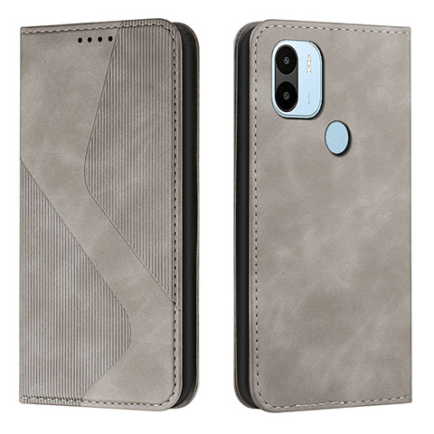 Custodia Portafoglio In Pelle Cover con Supporto H03X per Xiaomi Redmi A1 Plus Grigio