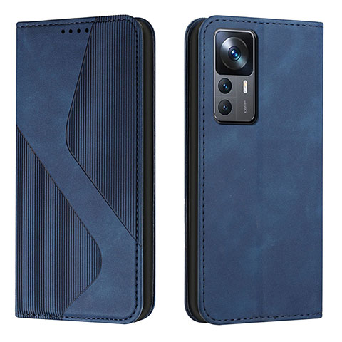 Custodia Portafoglio In Pelle Cover con Supporto H03X per Xiaomi Redmi K50 Ultra 5G Blu