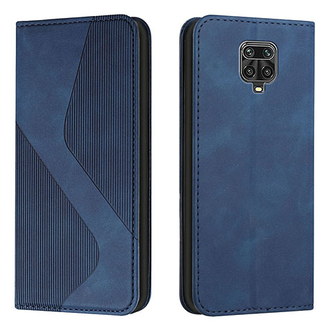 Custodia Portafoglio In Pelle Cover con Supporto H03X per Xiaomi Redmi Note 9 Pro Max Blu