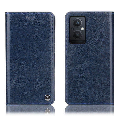 Custodia Portafoglio In Pelle Cover con Supporto H04P per OnePlus Nord N20 5G Blu