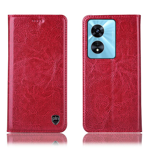 Custodia Portafoglio In Pelle Cover con Supporto H04P per Oppo A1 5G Rosso