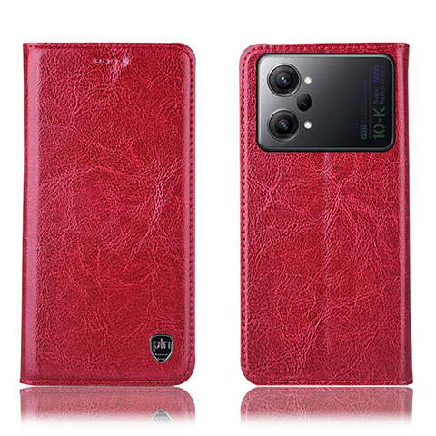 Custodia Portafoglio In Pelle Cover con Supporto H04P per Oppo K10 Pro 5G Rosso