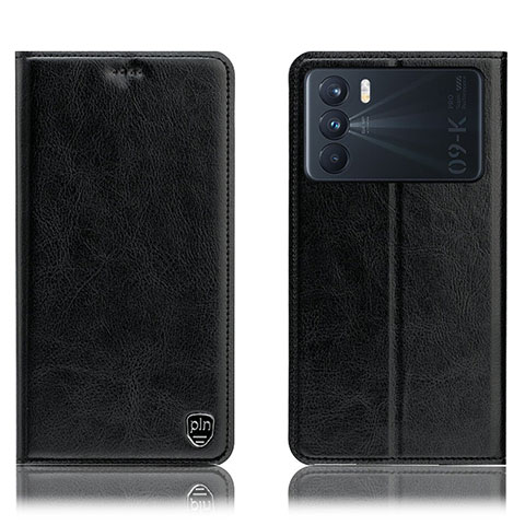 Custodia Portafoglio In Pelle Cover con Supporto H04P per Oppo K9 Pro 5G Nero