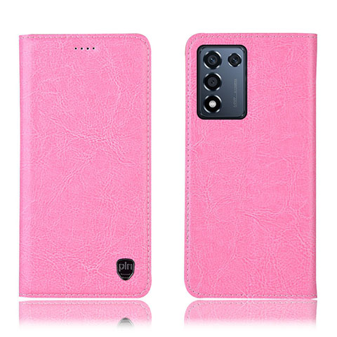 Custodia Portafoglio In Pelle Cover con Supporto H04P per Oppo K9S 5G Rosa