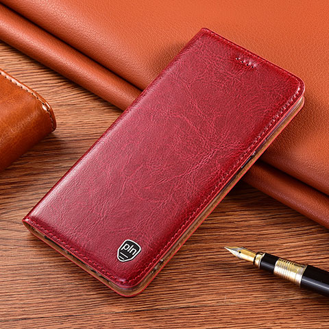 Custodia Portafoglio In Pelle Cover con Supporto H04P per Xiaomi Redmi K50 Gaming AMG F1 5G Rosso