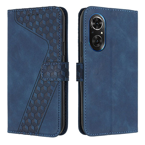 Custodia Portafoglio In Pelle Cover con Supporto H04X per Huawei Honor 50 SE 5G Blu