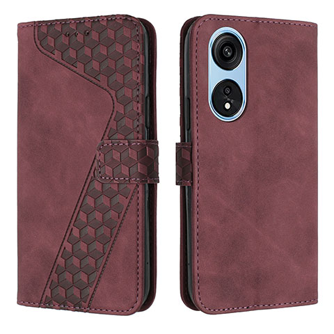 Custodia Portafoglio In Pelle Cover con Supporto H04X per Huawei Honor X5 Plus Viola