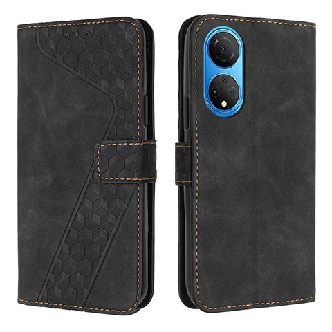 Custodia Portafoglio In Pelle Cover con Supporto H04X per Huawei Honor X7 Nero