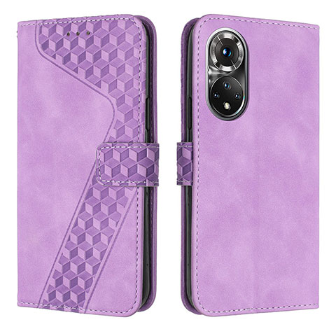 Custodia Portafoglio In Pelle Cover con Supporto H04X per Huawei Nova 9 Pro Viola