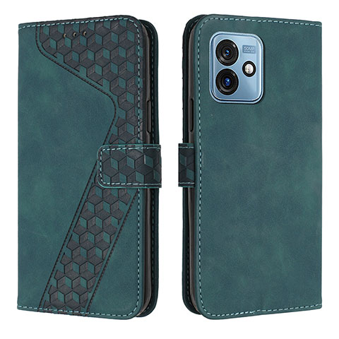 Custodia Portafoglio In Pelle Cover con Supporto H04X per Motorola Moto G 5G (2023) Verde