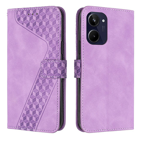 Custodia Portafoglio In Pelle Cover con Supporto H04X per Realme 10 Pro 5G Viola