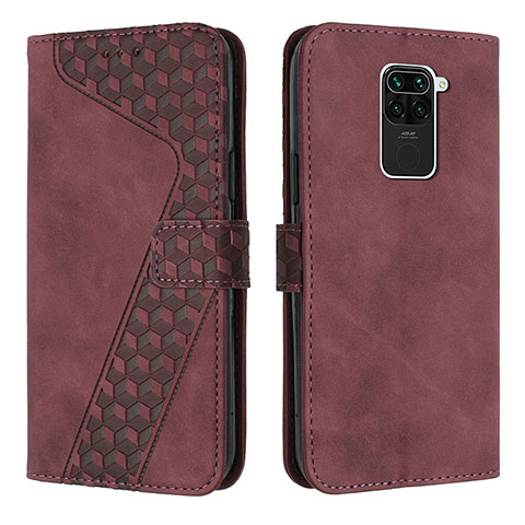 Custodia Portafoglio In Pelle Cover con Supporto H04X per Xiaomi Redmi 10X 4G Rosso Rosa