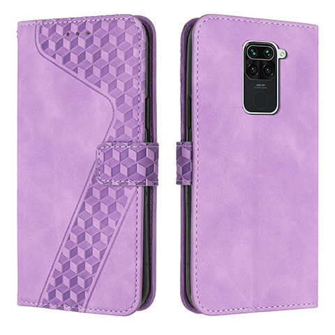 Custodia Portafoglio In Pelle Cover con Supporto H04X per Xiaomi Redmi 10X 4G Viola