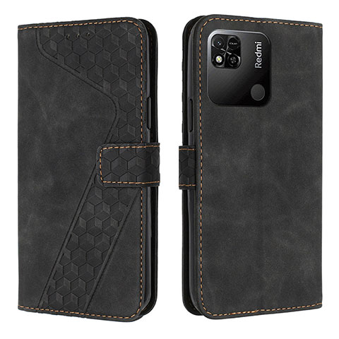 Custodia Portafoglio In Pelle Cover con Supporto H04X per Xiaomi Redmi 9C Nero