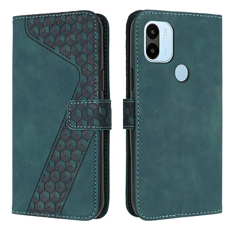 Custodia Portafoglio In Pelle Cover con Supporto H04X per Xiaomi Redmi A1 Plus Verde