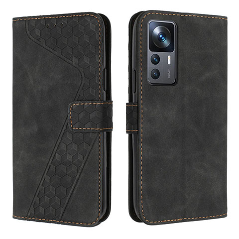 Custodia Portafoglio In Pelle Cover con Supporto H04X per Xiaomi Redmi K50 Ultra 5G Nero